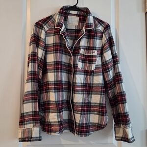 Abercrombie & Fitch Plaid Pajama Shirt